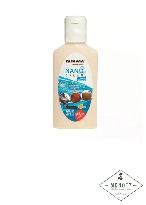 Бальзам для ухода за обувью NANO Cream, бесцветный Tarrago -125мл.
