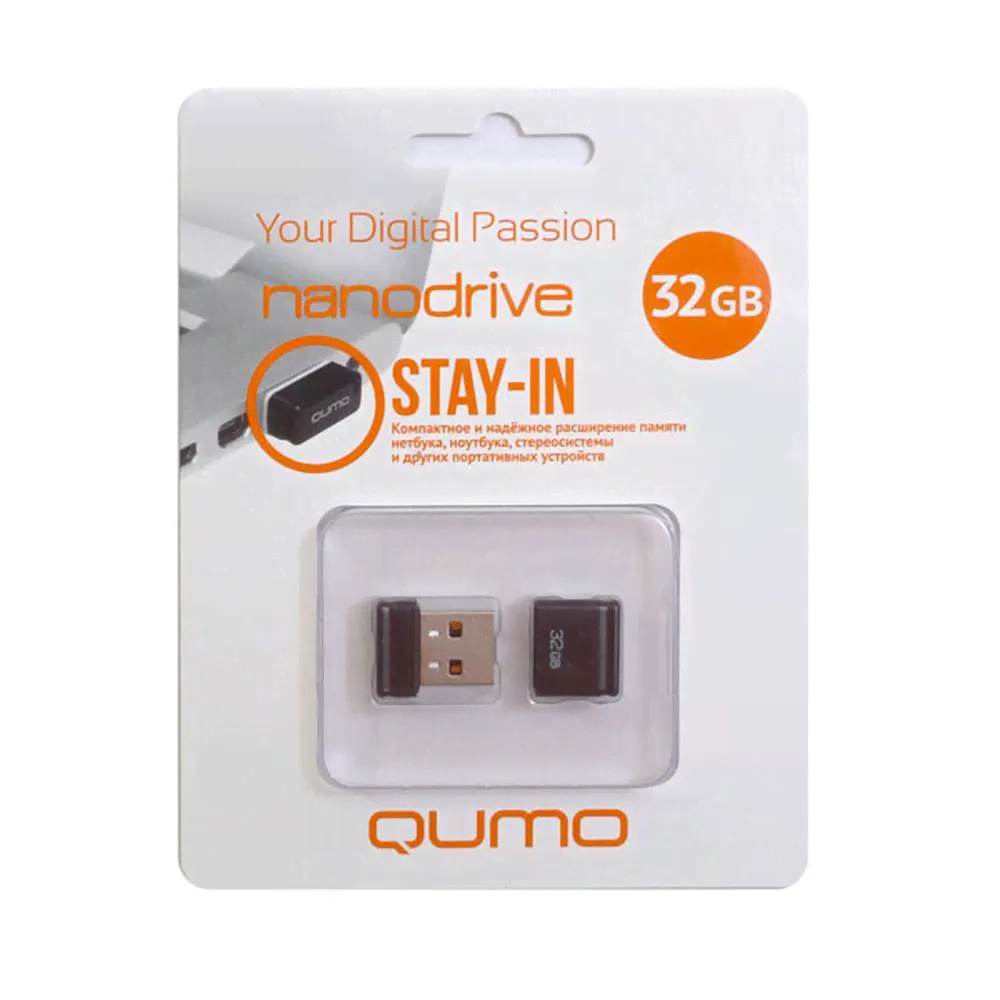 USB Флеш-накопитель QUMO Nano 32 gb Black