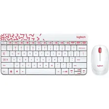 Набор периферии Клавиатура + мышь Logitech MK240 Nano (белый)