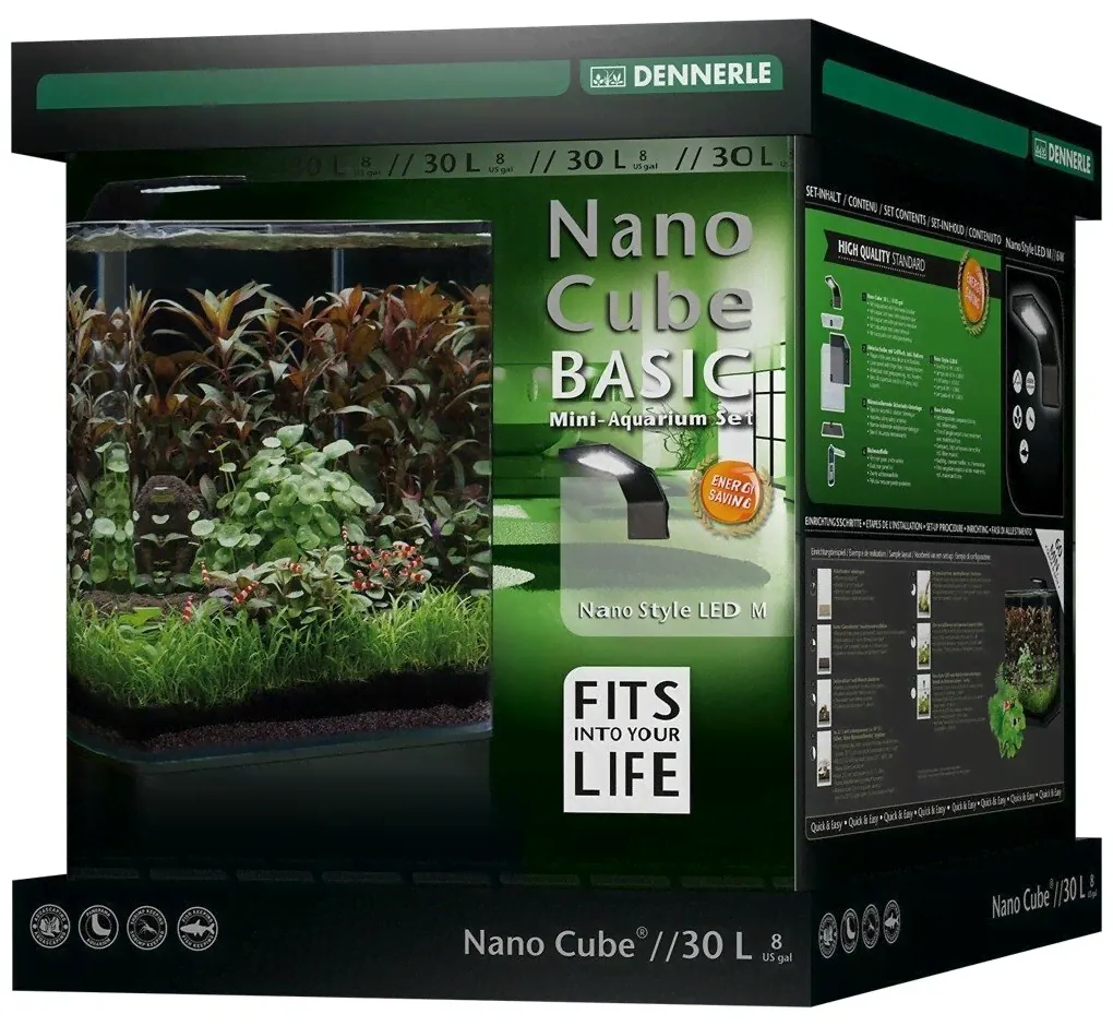 Аквариумный набор 30 л Dennerle Nano Cube Basic 30 черный-1
