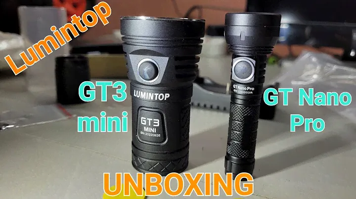 Lumintop GT Nano Pro and GT3 mini unboxing