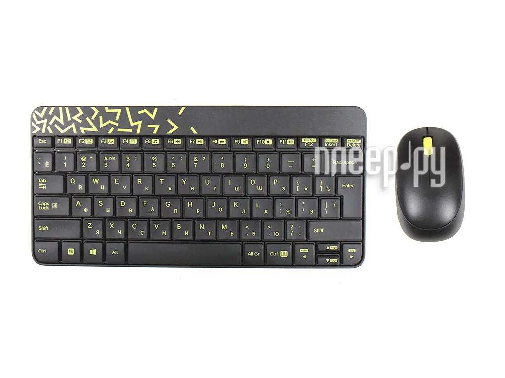 Набор Logitech Wireless Combo MK240 Nano Black-Yellow 920-008213