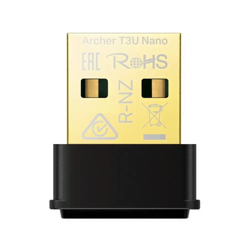 Сетевой адаптер TP-LINK Archer T3U Nano AC1300 Двухдиапазонный компактный Wi-Fi USB-адаптер