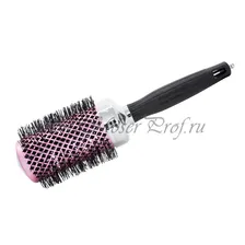 Термобрашинг Olivia Garden Nano Thermic Ceramic +Ion с нейлоновой щетиной, черн/розов., 54 мм., арт. PR-NT1PC-TH054-TP19