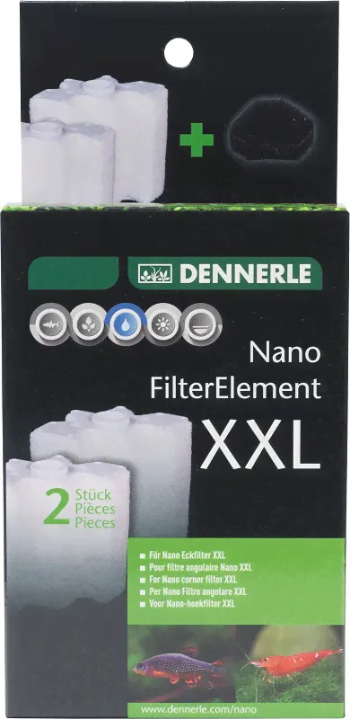 Картридж для внутреннего фильтра Dennerle Nano corner filter XXL, 2 шт