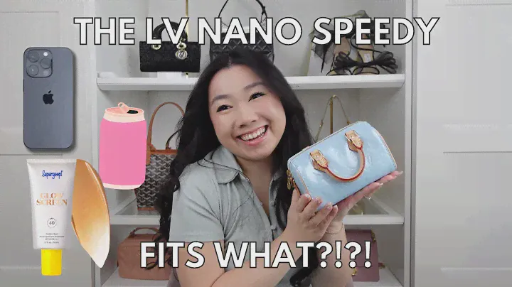 RANDOM THINGS THAT FIT IN MY LOUIS VUITTON NANO SPEEDY & IS IT WORTH IT?! 😱