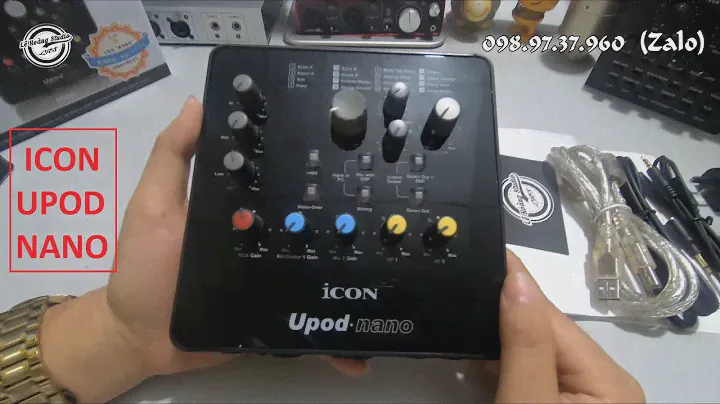 LHS | Mở Hộp & Hướng Dẫn Các Chức Năng Soundcard Icon Upod Nano | Lê Hoàng Studio 0989737960