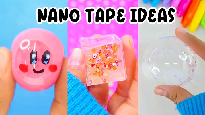 NANO TAPE IDEAS 💡 / Kawaii nano tape water balloon / Viral nano tape bubbles / Nano tape mix slime