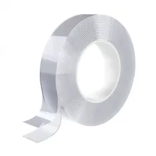 607929, Многоразовая двухсторонняя прозрачная крепежная лента "Скотч NANO tape 5 м х 30 мм", 2 мм, DASWERK, 607929