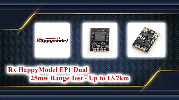 Rx HappyModel EP1 Dual - 25mw Range Test - Up to 13.7km - QD Channel