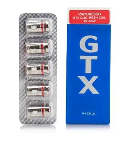 Испаритель Vaporesso GTX 0.3 ohm, 32-45W для Vaporesso GEN NANO, GTX GO 80, LUXE 80-80S, SWAG PX80, TARGET PM80-80 SE 5шт. (без жидкости)-0