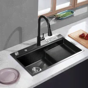 Ступенчатая кухонная мойка со смесителем Xiaomi Mensarjor Stepped Stainless Nano Sink (SS3118R-172R640NH)-0