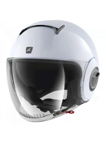 Шлем открытый SHARK NANO Blank White/Silver Glossy-0