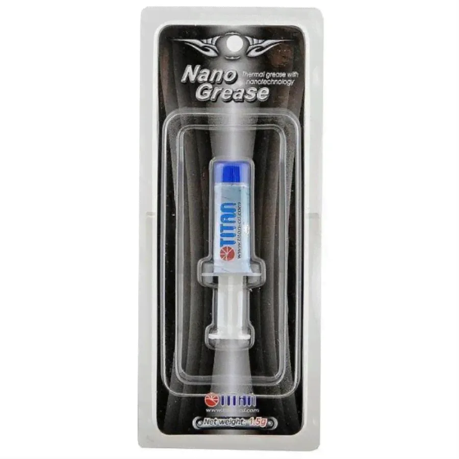 Термопаста Titan Nano Grease 1.5 г шприц, теплопроводность 4.5 Вт/м*К-0