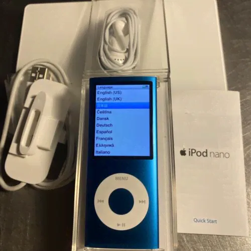 Apple iPod nano 4th Gen Blue (8GB) New Battery Installed. NEW. Wow-0