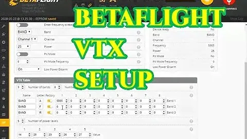 MAIL CALL    HOW TO SETUP THE VTX IN BETAFLIGHT
