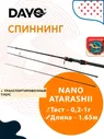 Спиннинг для рыбалки Dayo NANO ATARASHII штекерный 0.2-1г 1.65м