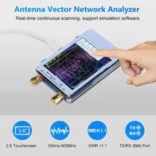 🛍 Векторный анализатор сети Nano VNA 50 кгц-900 МГц, цифровой сенсорный экран, коротковолновый MF HF VHF UHF антенный анализатор стоячей волны
