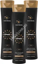 Набор кератина NANO BRAZIL COLLAGEN 500/500/500 мл для волос